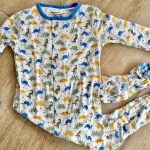 Magnetic Me Dinosaur snap footie baby boy pajamas
